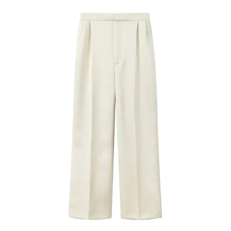 חליפת משי שני חלקים מחויטת מכנסיים ובלייזר - מורל