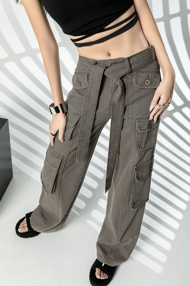 Brock מכנסי קרגו בגזרה רחבה